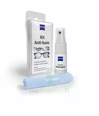 Zeiss Kit Spray Antibuée Fl/15ml + Tissu Microfibres à PINS-JUSTARET