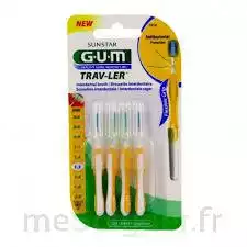 Gum Trav - Ler, 1,3 Mm, Manche Jaune , Blister 4 à PINS-JUSTARET